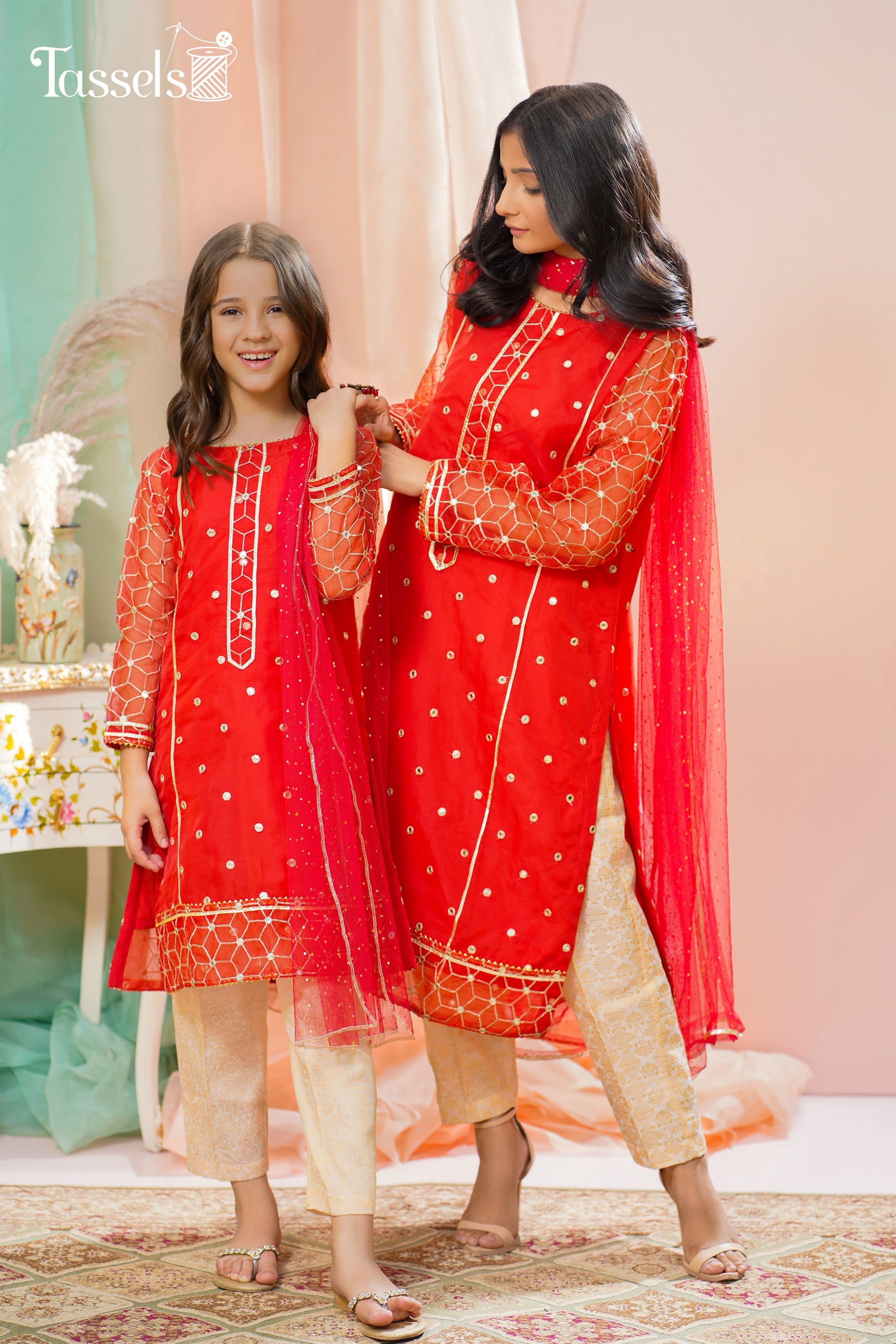 Marasim by Tassels Embroidered 3 Piece Stitched Suit MT22M2-Musavira Pret Collection
