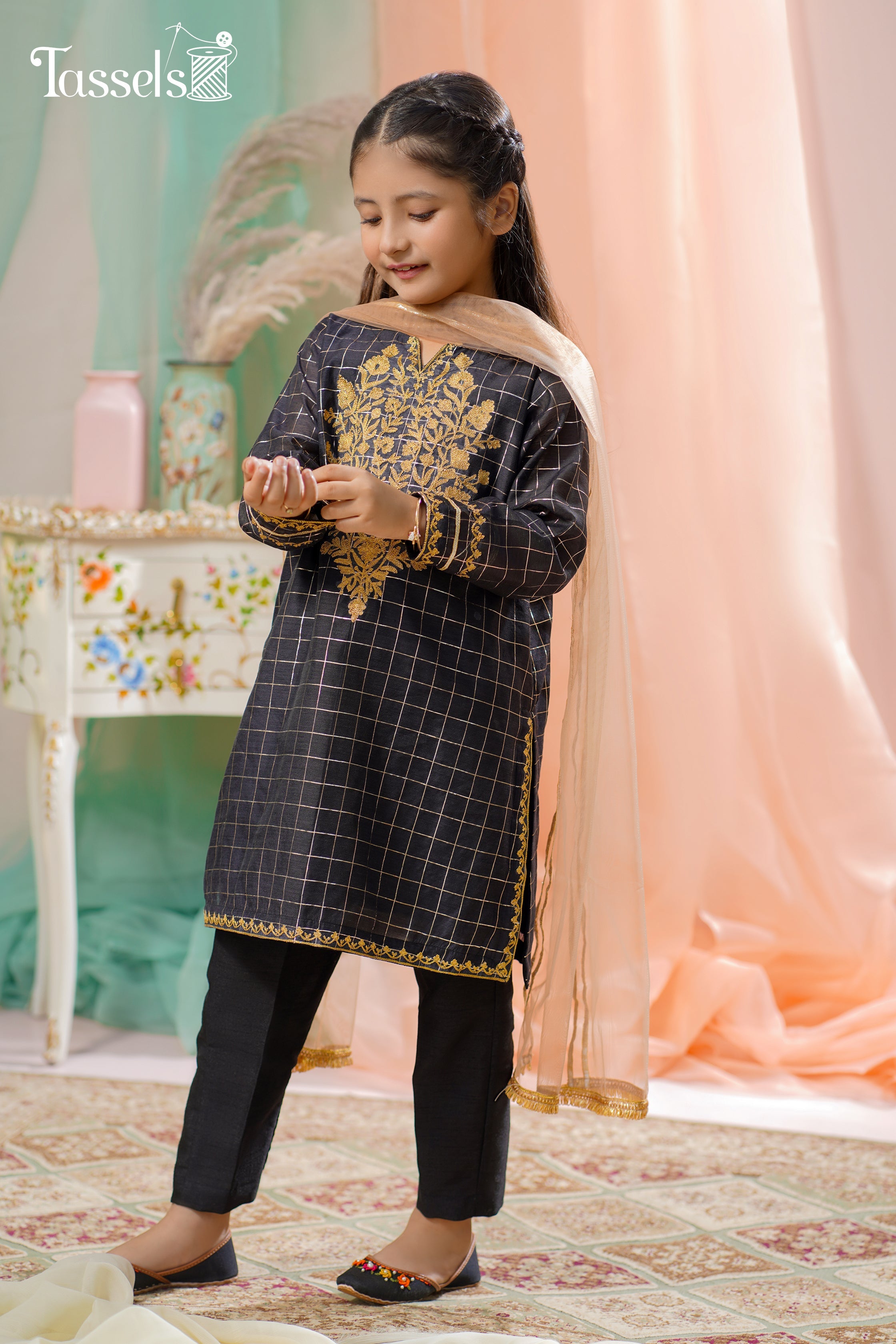 Marasim by Tassels Embroidered 3 Piece Stitched Suit MT22F3-Fasana Pret Collection