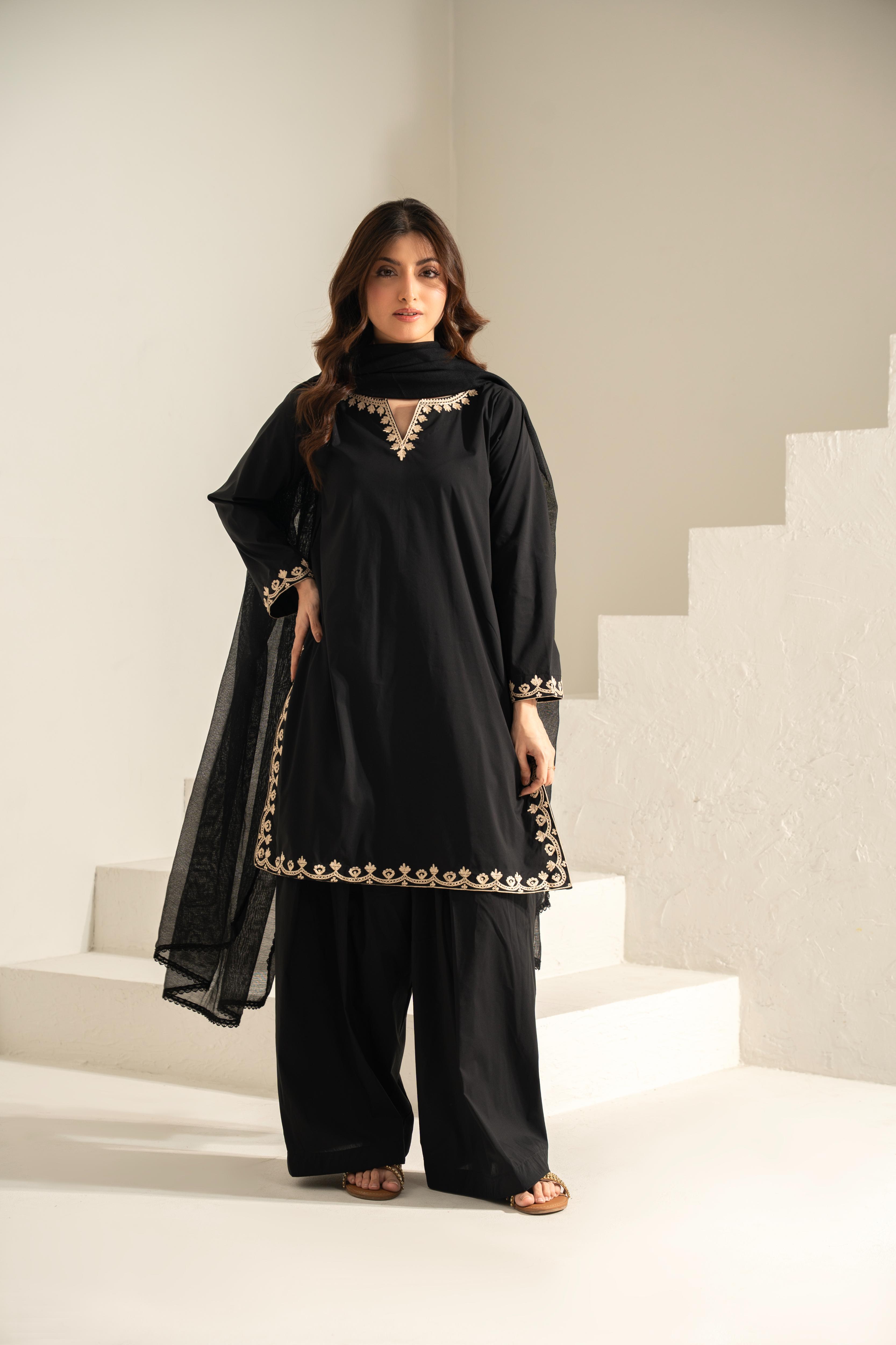 Embroidered 3pc. Elara - Mother and Daughter (Ready-To-wear)