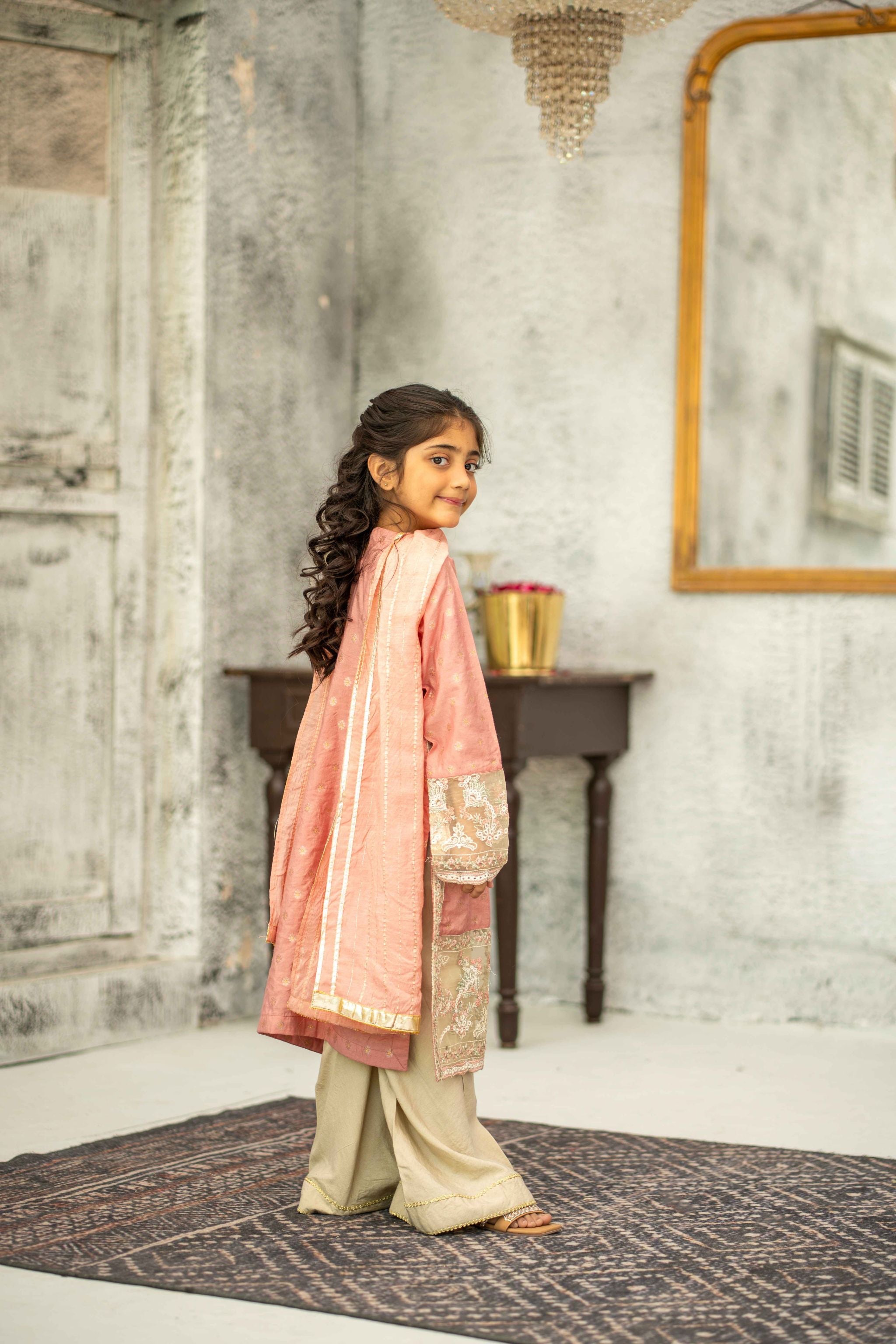 Stitched 3pc. Blush Kids (Ready-To-wear)