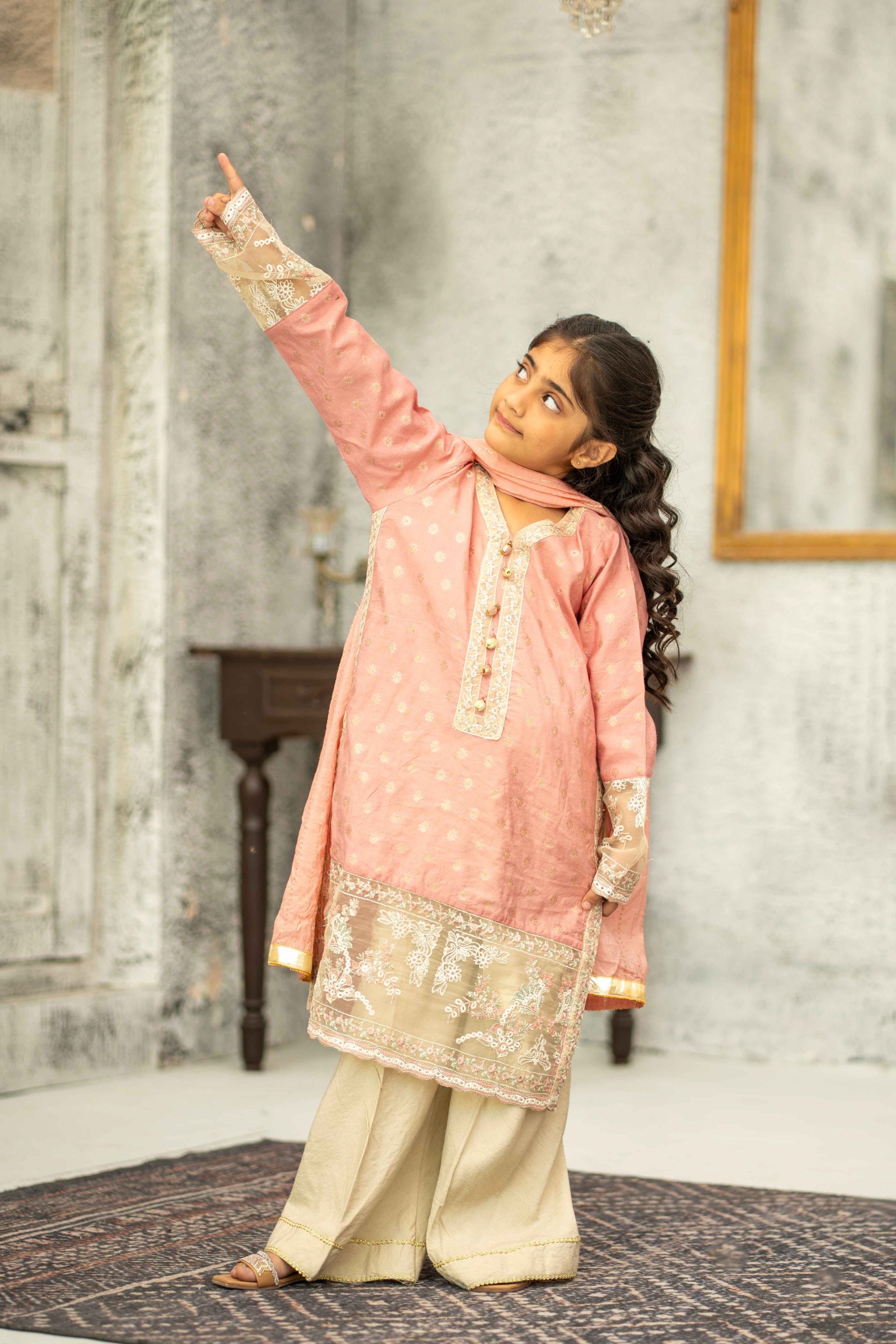 Stitched 3pc. Blush Kids (Ready-To-wear)