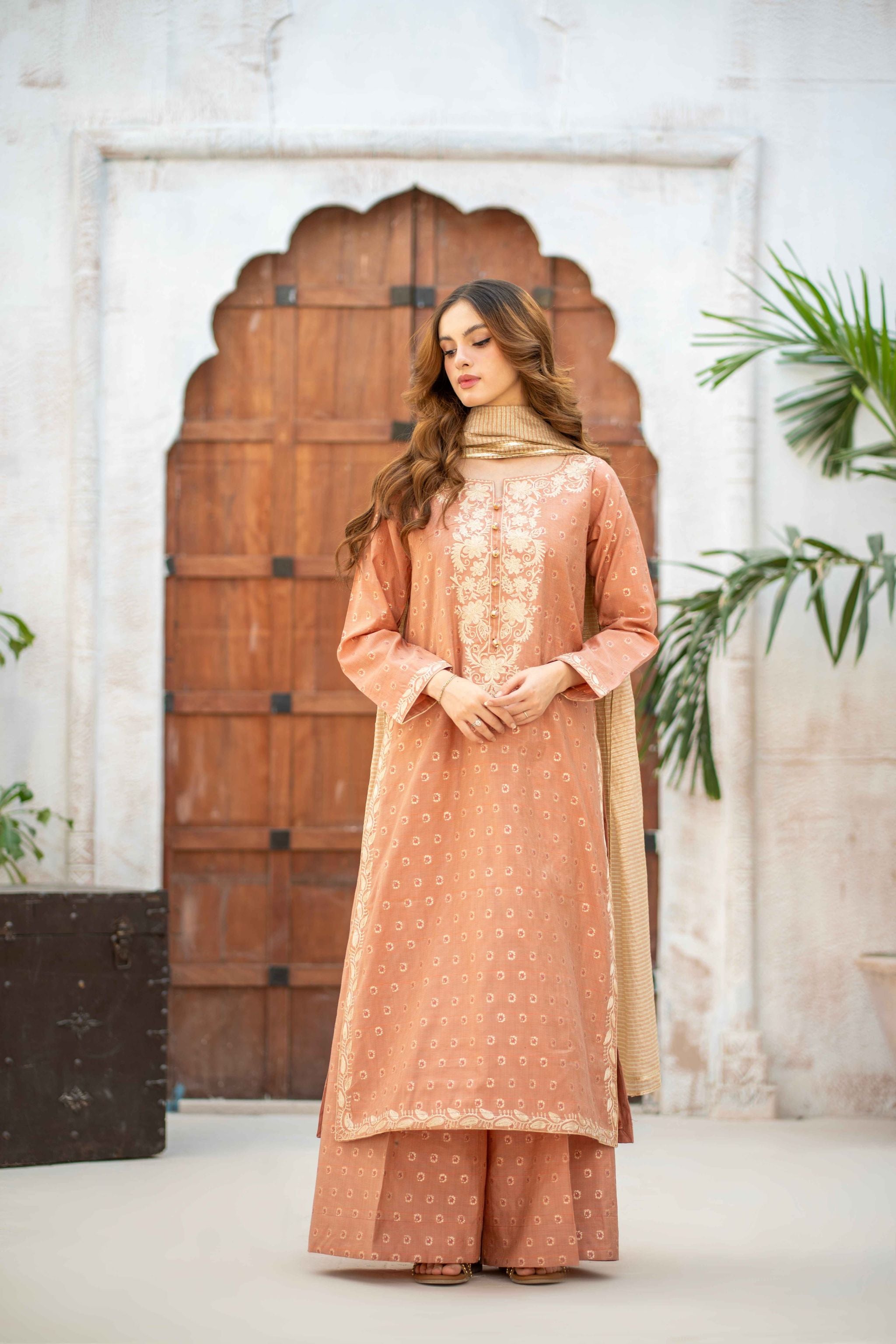 Embroidered 3pc. Petals - Mother and Daughter (Ready-To-wear)