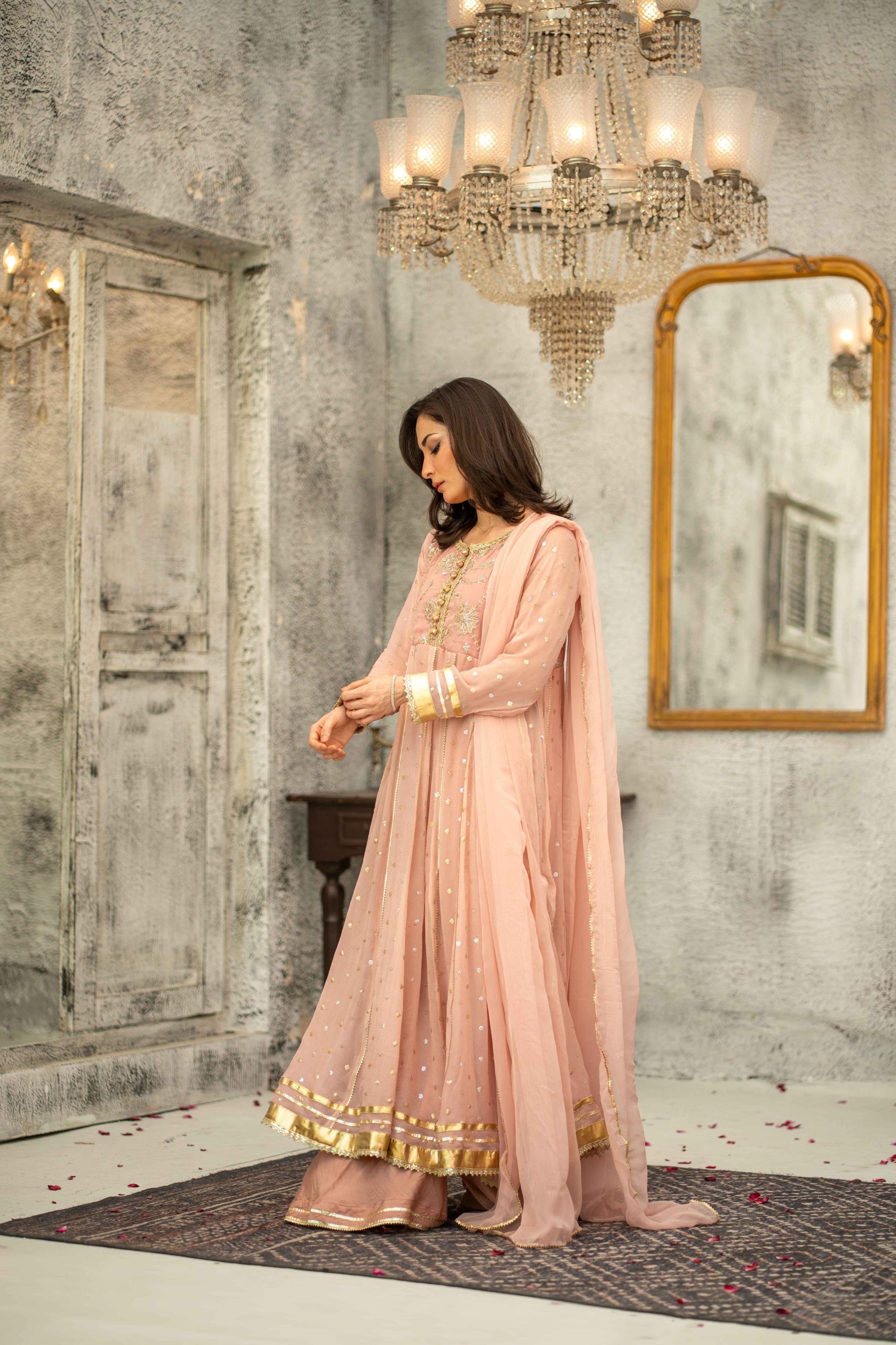 Chiffon Embroidered 3pc - Calista (Ready-To-wear)