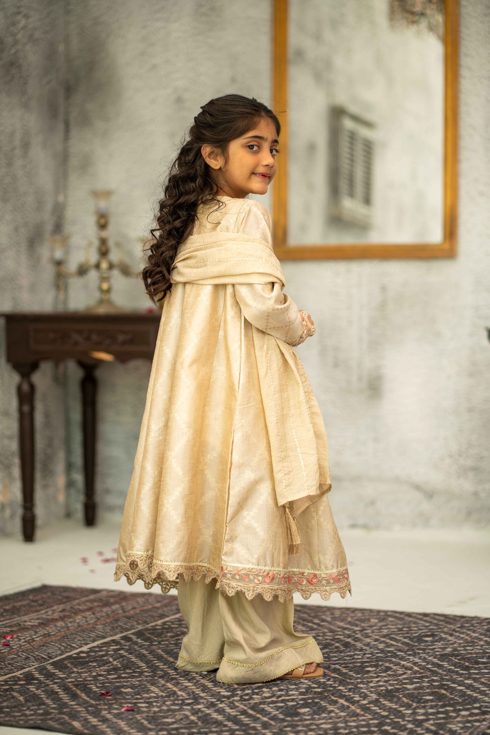 Stitched 3pc - Fiora Kids (Ready-To-wear)