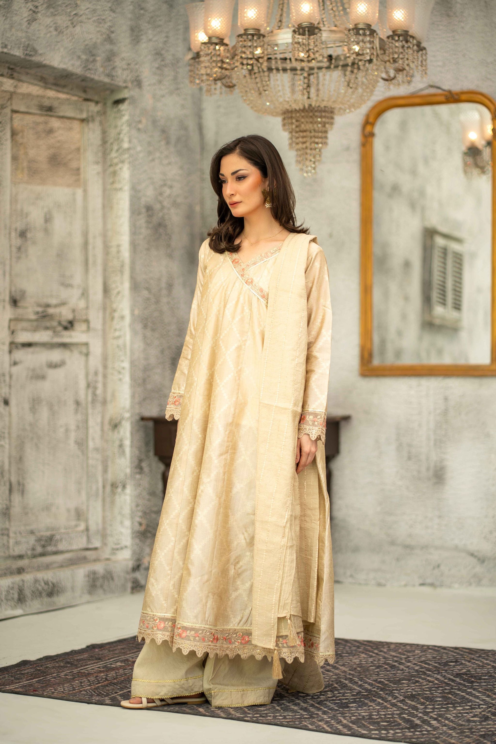 Stitched 3pc - Fiora (Ready-To-wear)