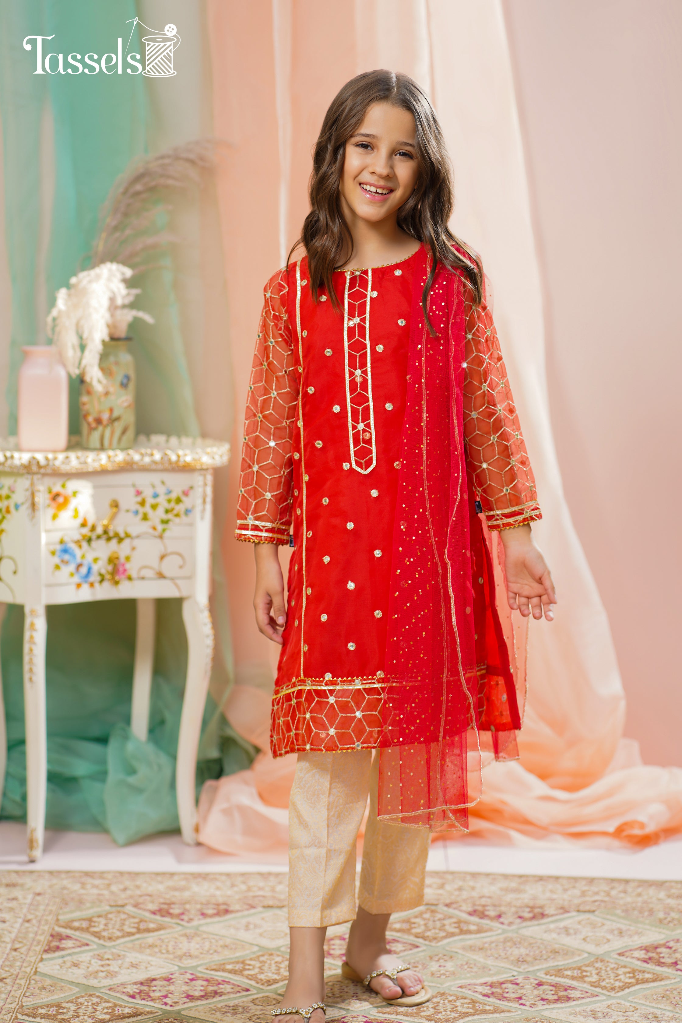Marasim by Tassels Embroidered 3 Piece Stitched Suit MT22M3-Musavira Pret Collection