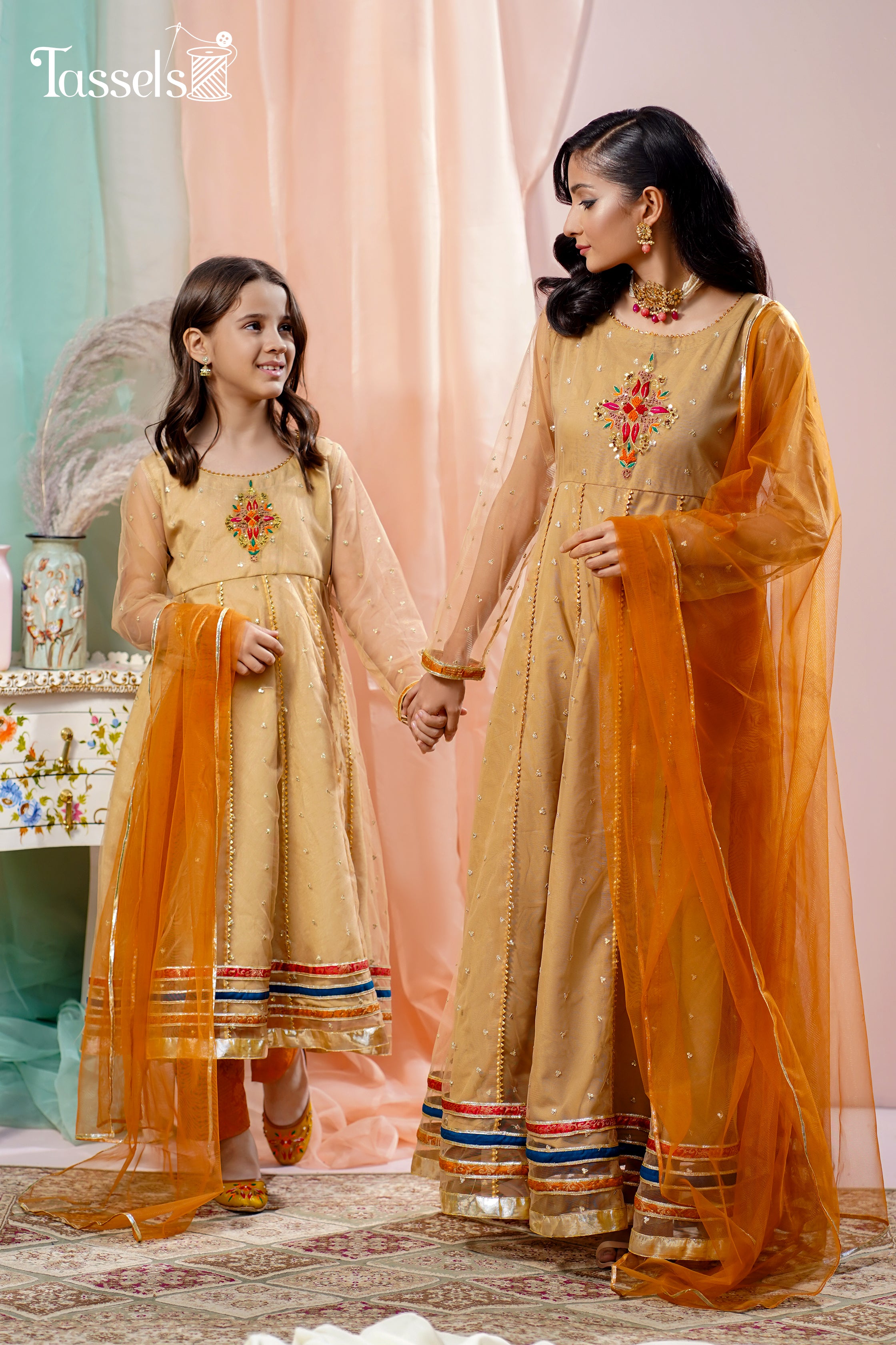 Marasim by Tassels Embroidered 3 Piece Stitched Suit MT22R2-Rangeen Pret Collection