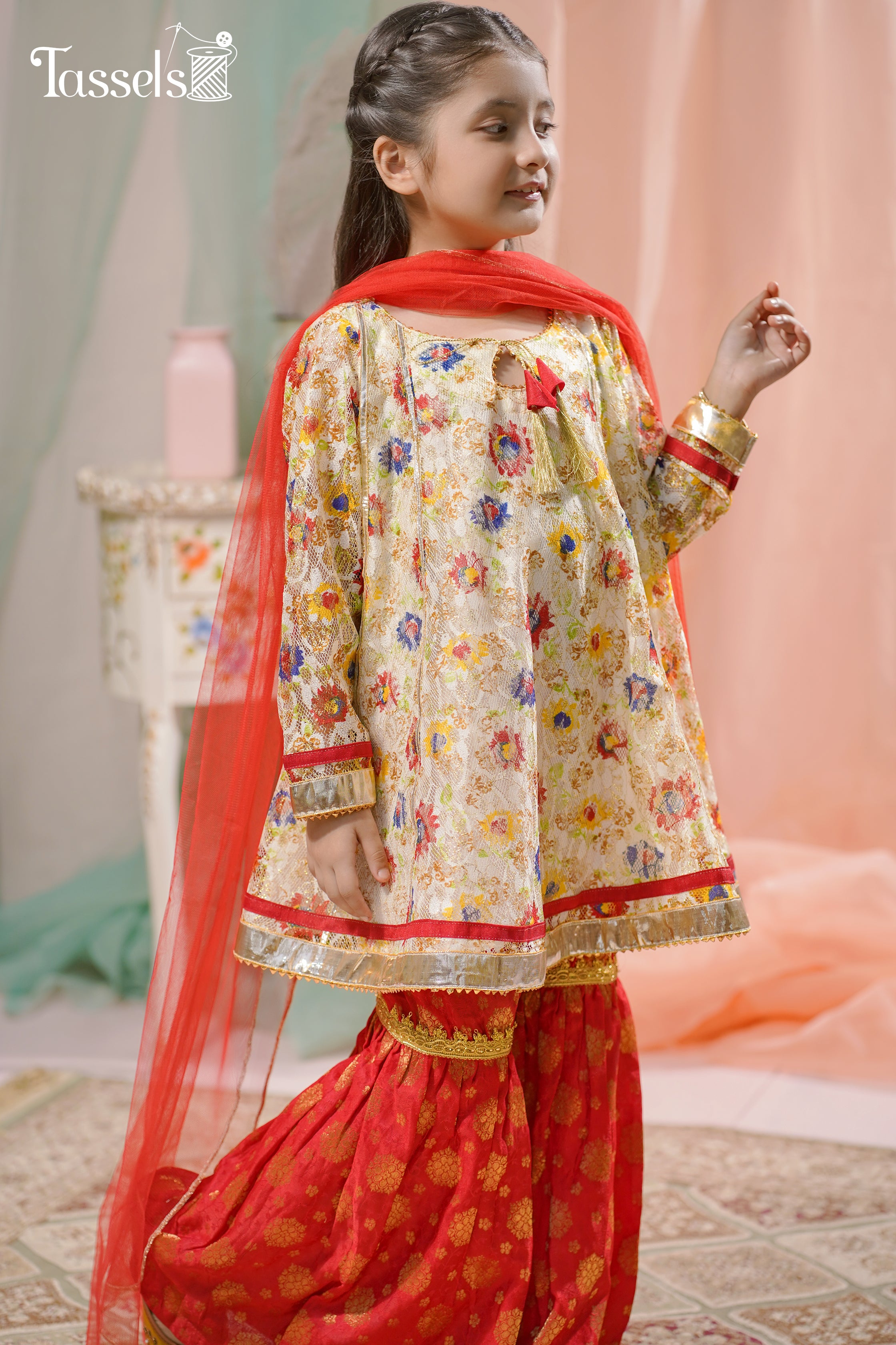 Marasim by Tassels Embroidered 3 Piece Stitched Suit MT22NA3-Nagina Pret Collection