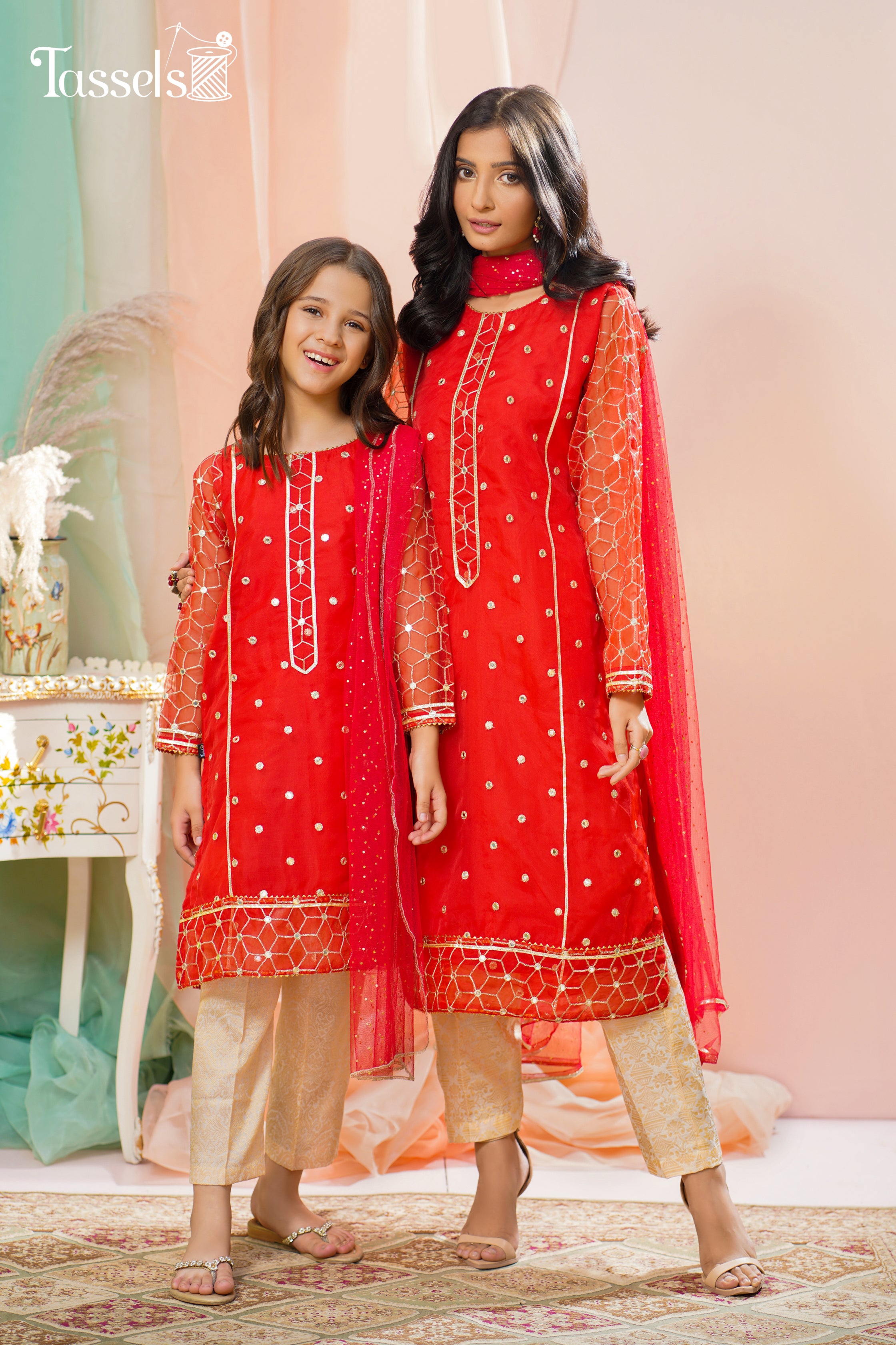 Marasim by Tassels Embroidered 3 Piece Stitched Suit MT22M2-Musavira Pret Collection