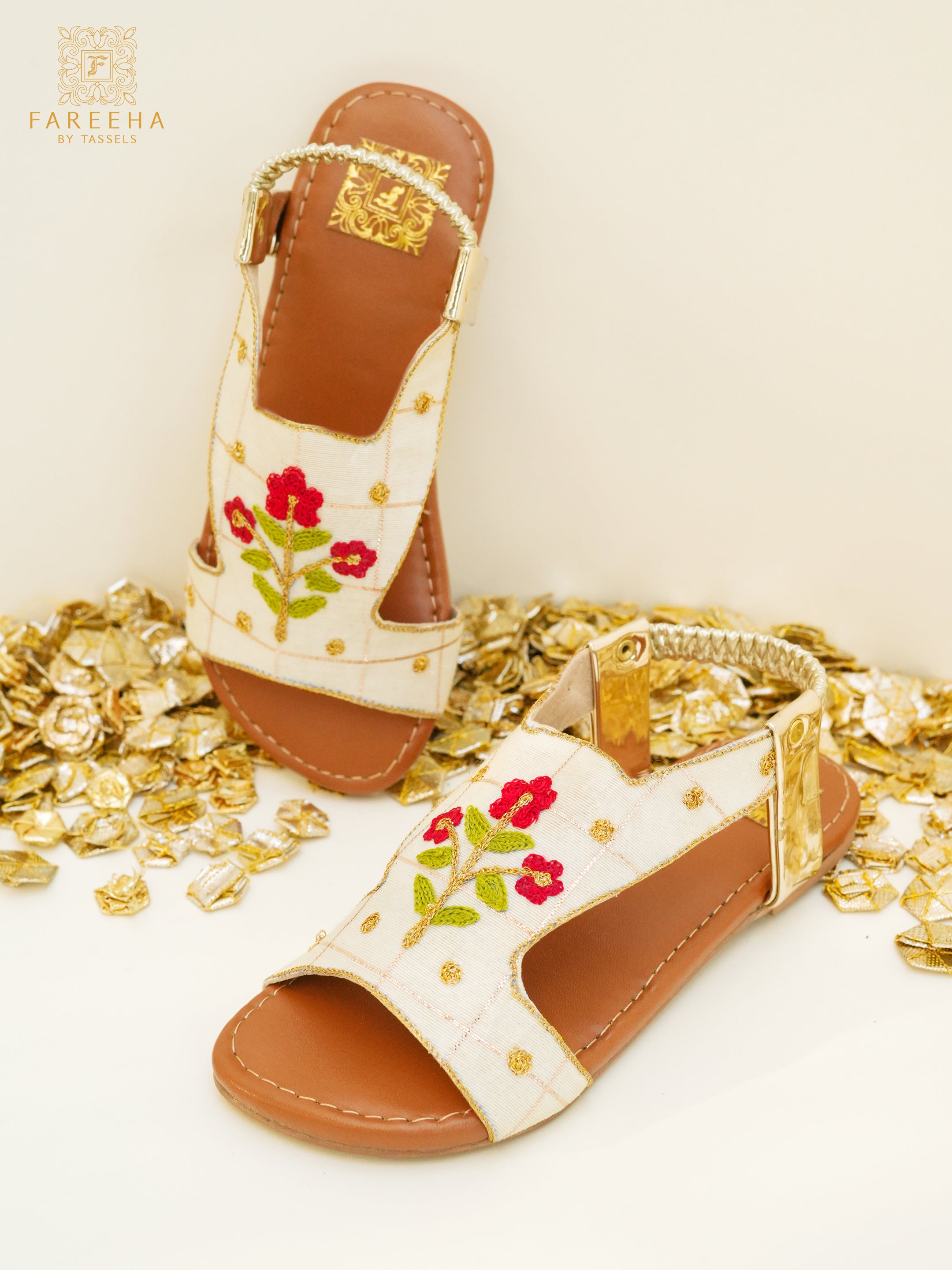 Fareeha by Tassels Handcrafted Kids Kolhapuri KK-97
