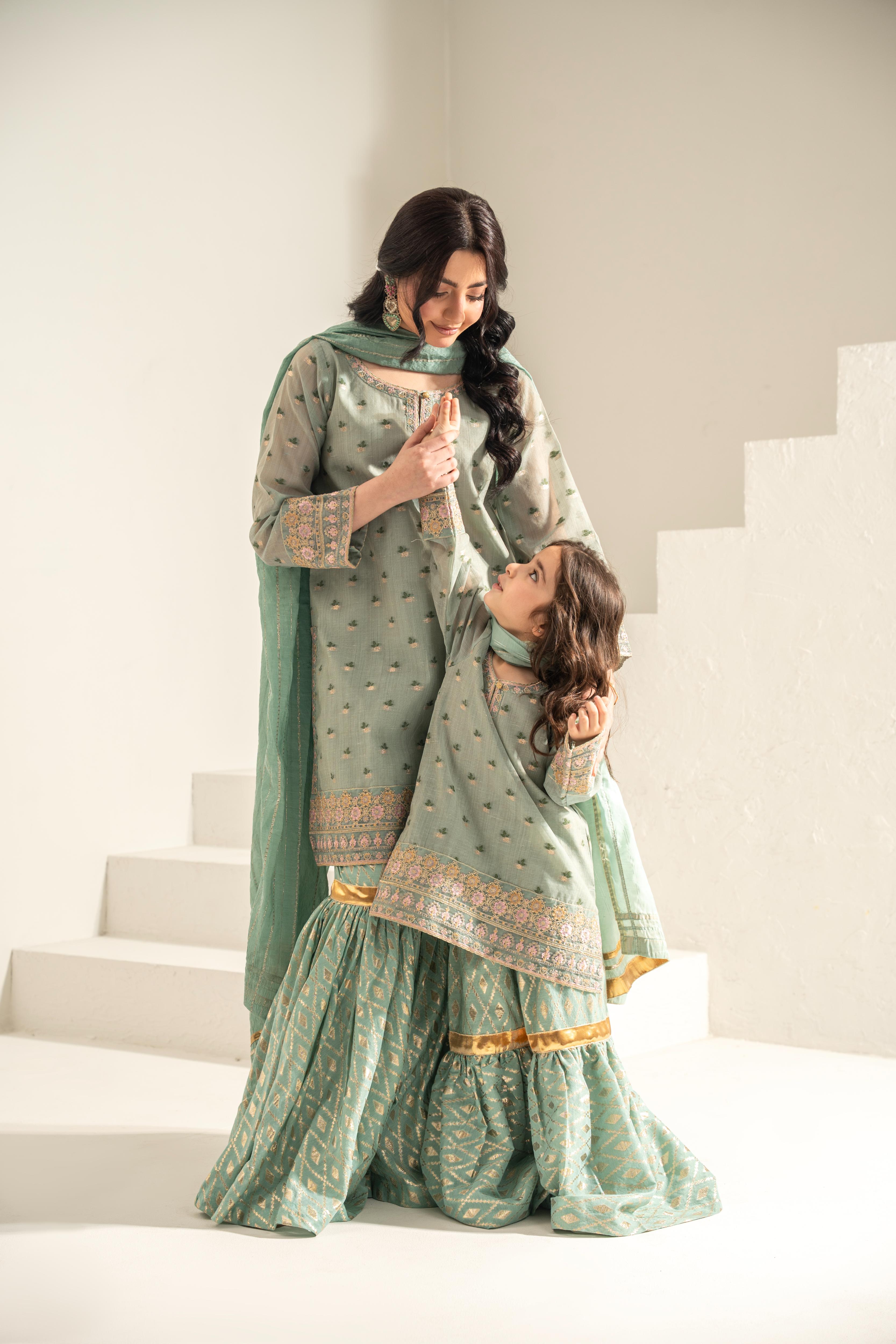 Embroidered 3pc. Alina - Mother and Daughter (Ready-To-wear)