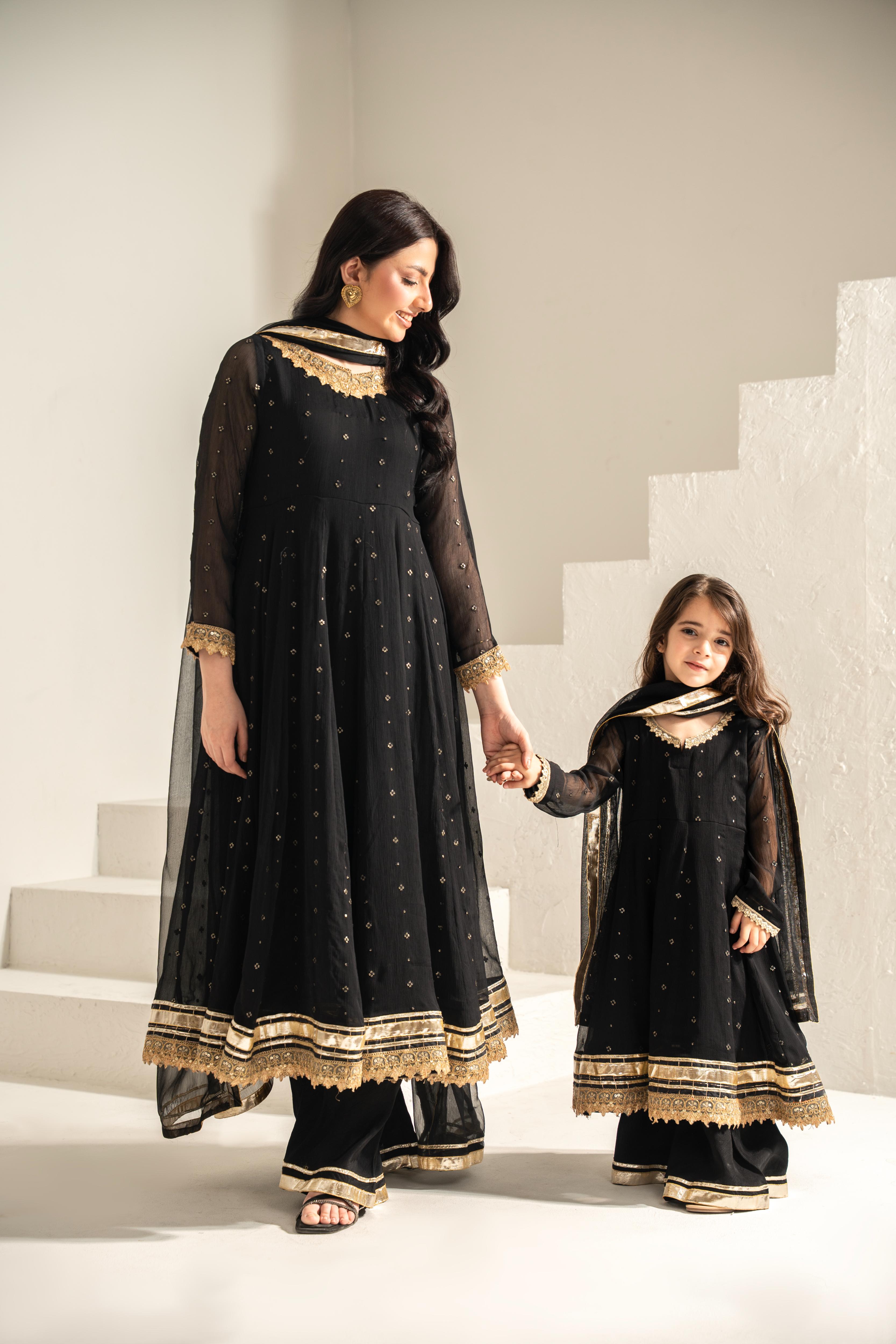 Embroidered 3pc. Zyra - Mother and Daughter (Ready-To-wear)