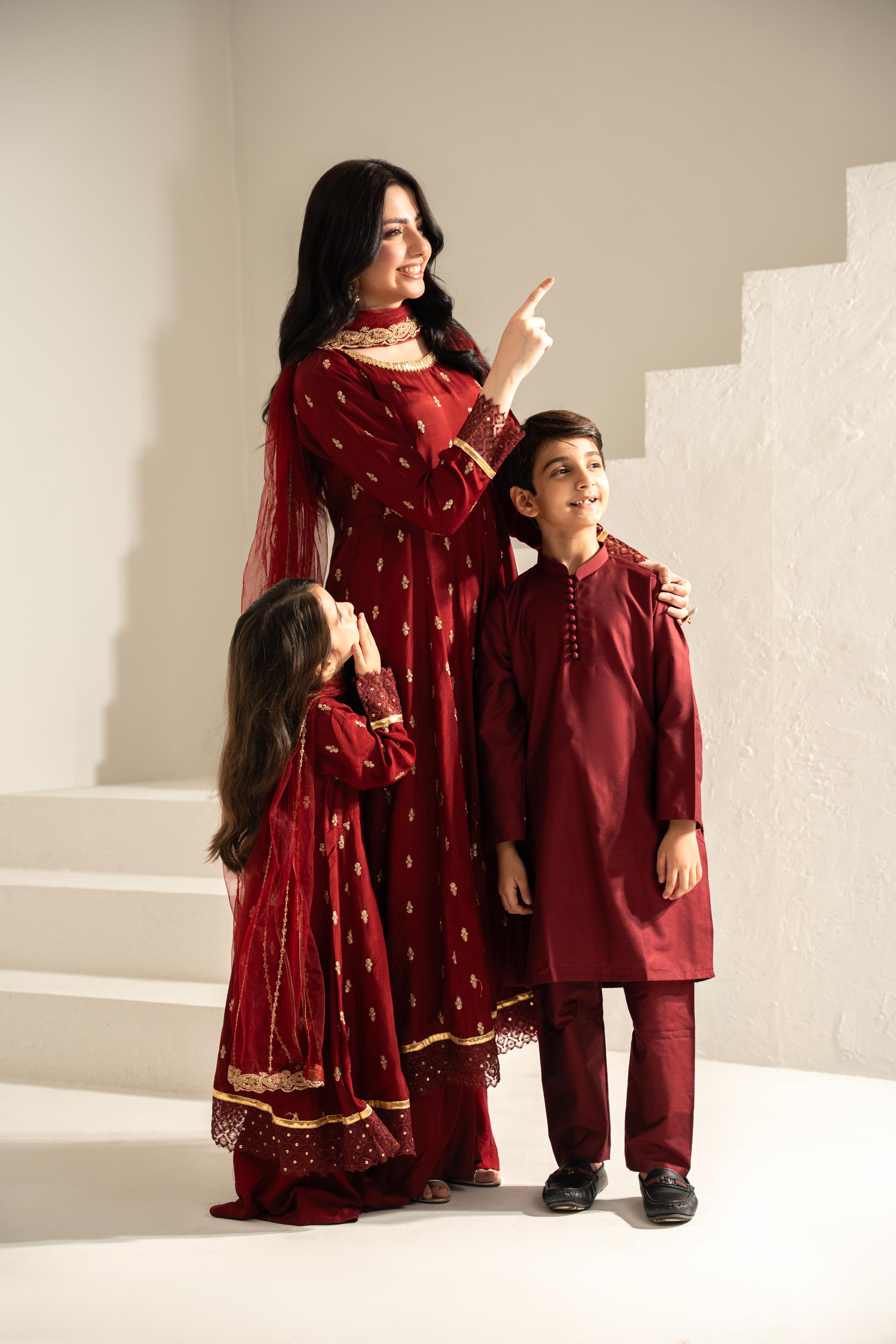 Embroidered 3pc. Riyana - Mother and Daughter (Ready-To-wear)