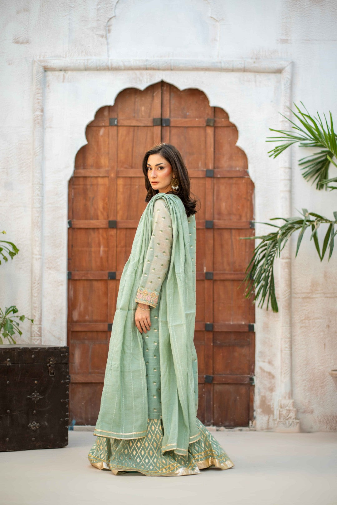 Stitched Embroidered 3pc. stormy - Ready-To-Wear