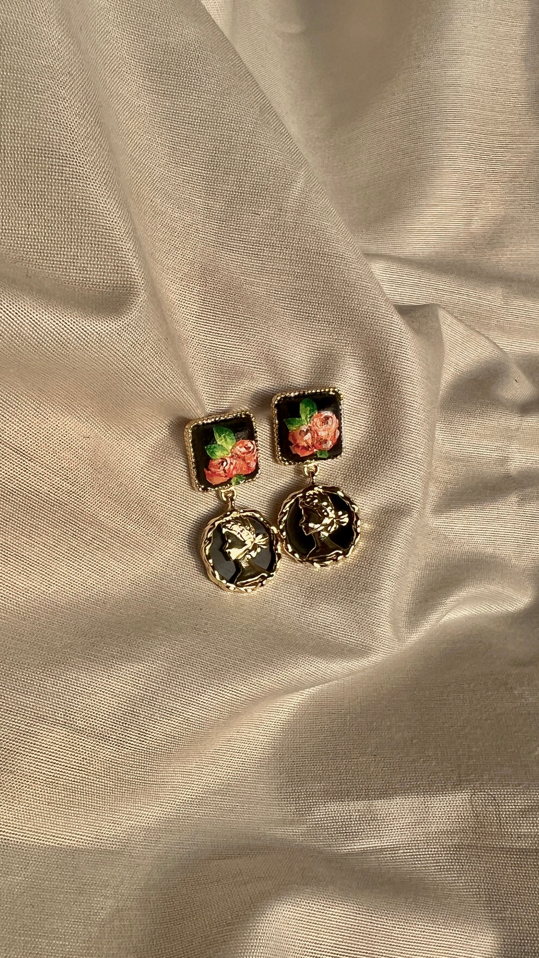 Princess (hand painted earrings)