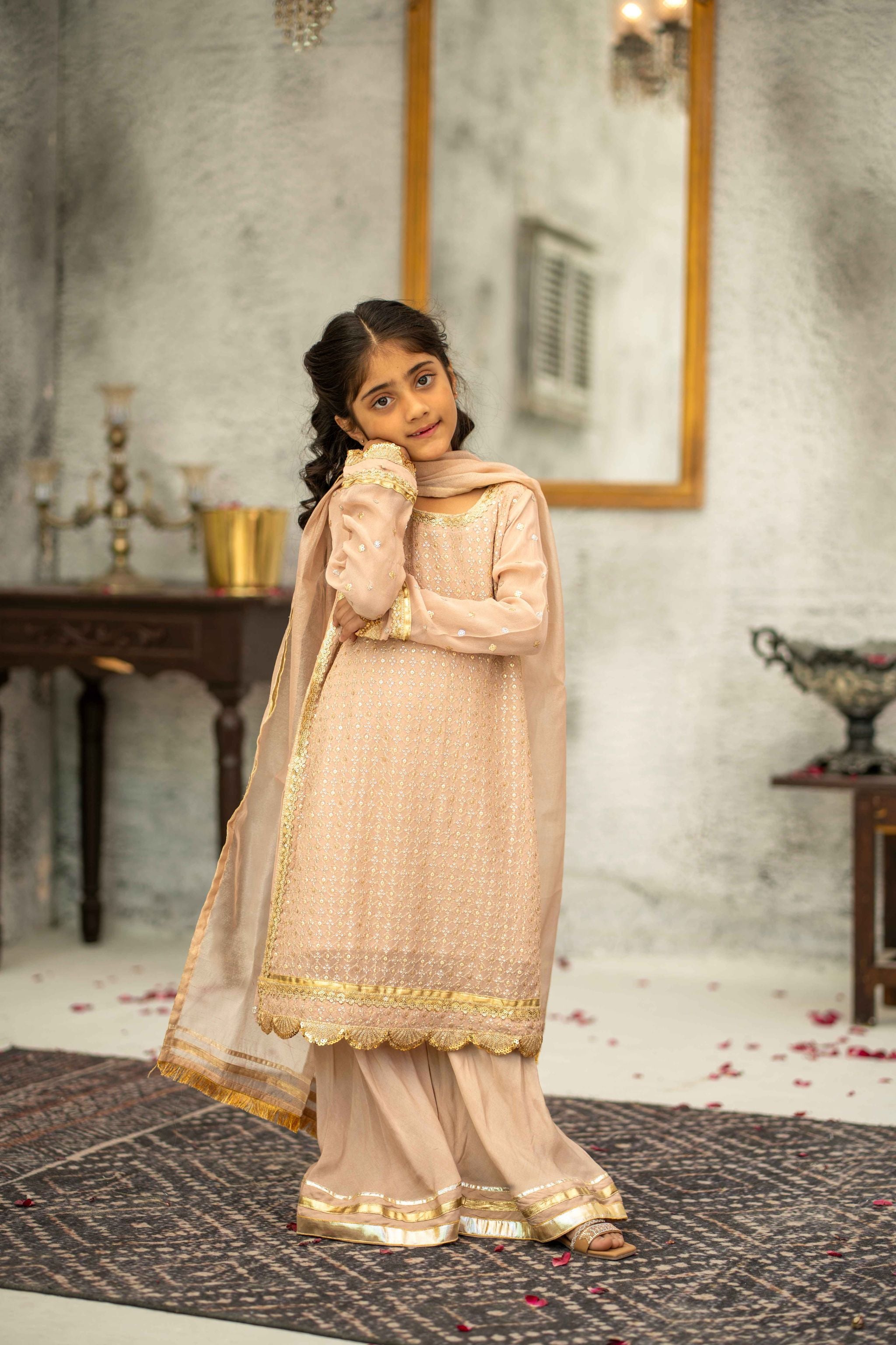 Chiffon Embroidered 3pc.  Avira Kids (Ready-To-wear)