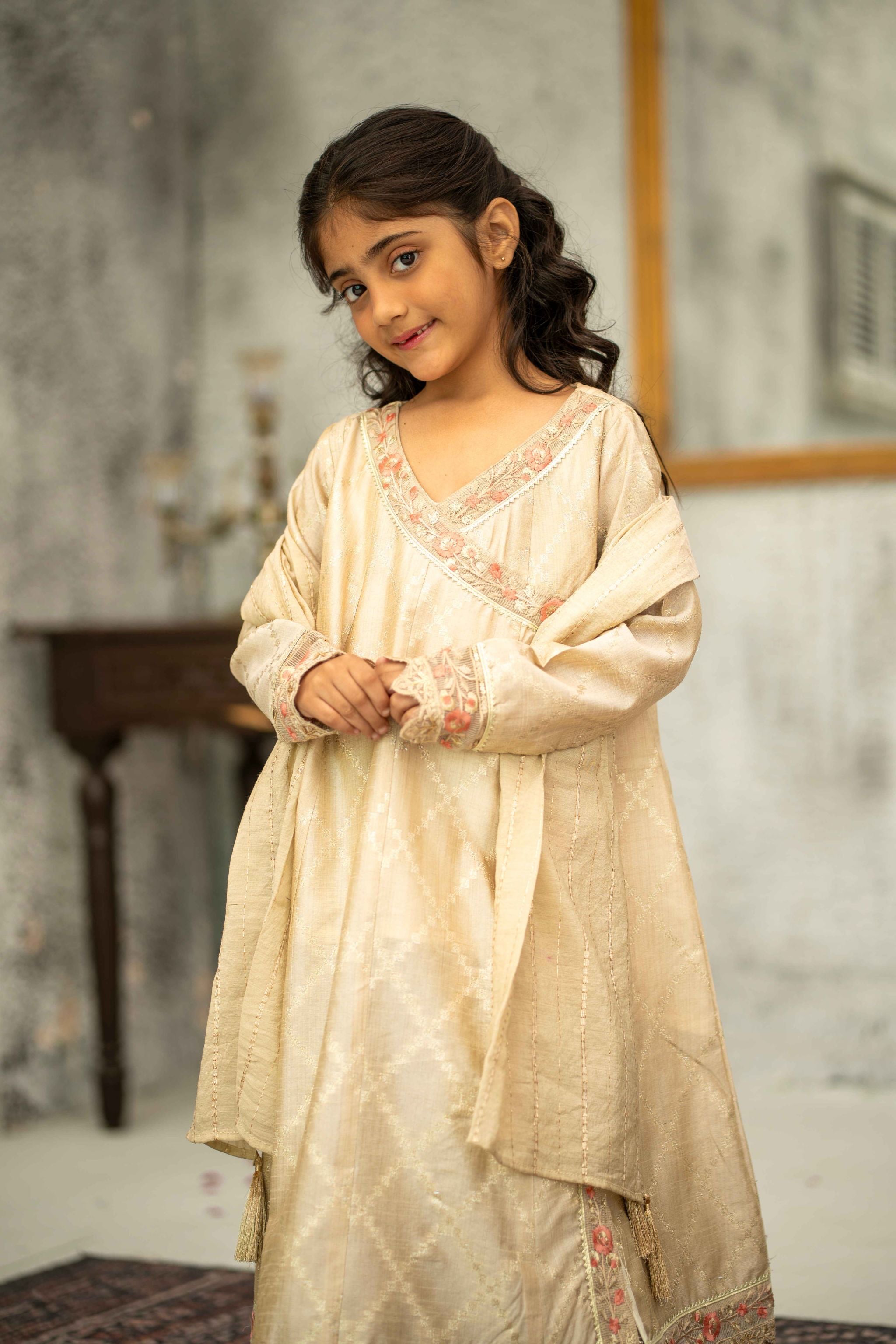 Stitched 3pc - Fiora Kids (Ready-To-wear)