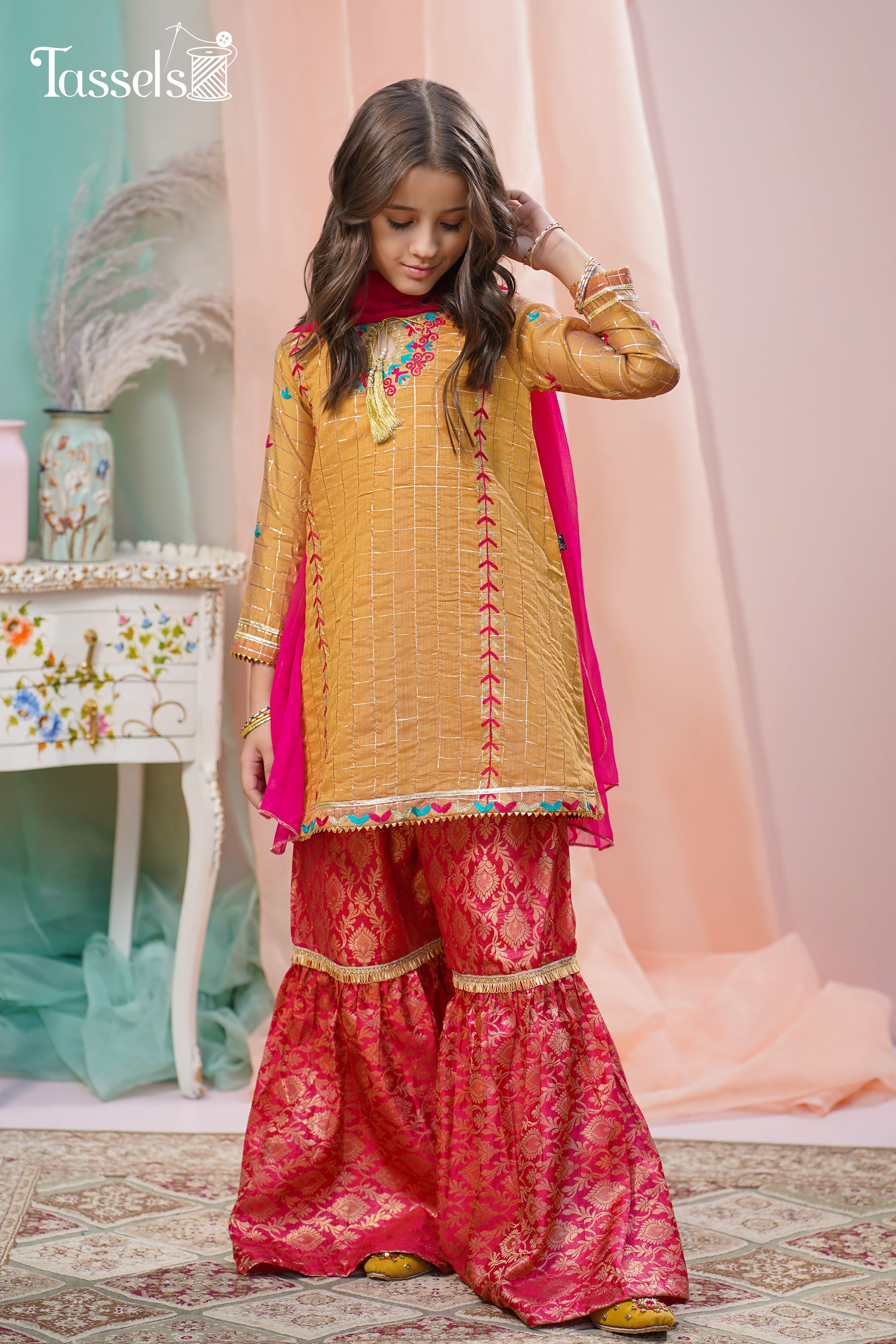 Marasim by Tassels Embroidered 3 Piece Stitched Suit MT22N3-Naqsh Pret Collection